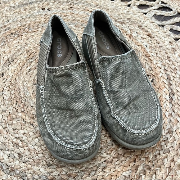 Crocs Slip On Loafers Mens Size 8 Brown - Picture 3 of 4